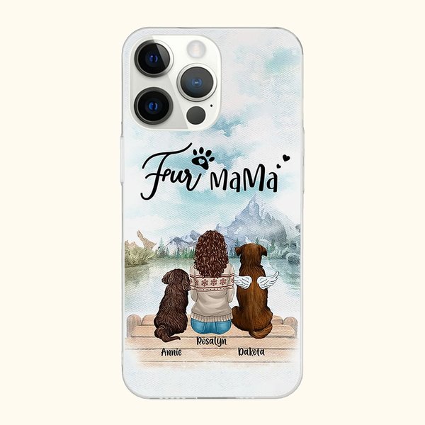 Funda de teléfono personalizada Dogs Will Always Be with Their Owners Regalo de Navidad Regalo de cumpleaños para los amantes de los perros