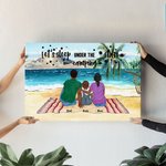 Personalisierte bunte Landschaft Camping rahmenlose Malerei Wanddekoration Geschenk für Familie Camping-Liebhaber