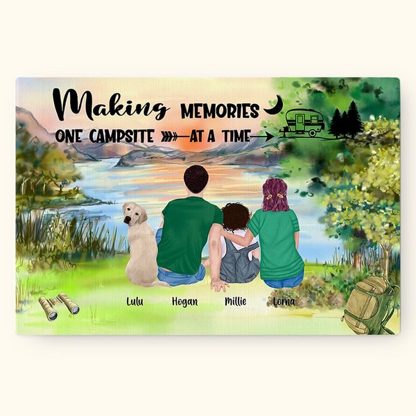 Peinture sans cadre Décoration murale personnalisée Cadeau pour la famille