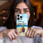 Personalised I Love You To The Moon And Back Phone Case Christmas Gift Birthday Memorial Gift for Dog Owner