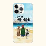 Gepersonaliseerd om met elkaar op het strand telefoonhoesje Gift voor hondenliefhebbers Stable