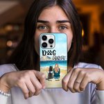 Personalized to Be with Each Other on The Beach Phone Case Christmas Gift Birthday Gift for Dog Lovers