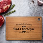 Personalized Animal Design Cutting Board with Engraved Text Gift for Cooking Lover or BBQ Lover