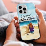 Personalised I Love You To The Moon And Back Phone Case Christmas Gift Birthday Memorial Gift for Dog Owner