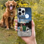 Personalized Speaking of Love under The Full Moon Phone Case Christmas Gift Birthday Gift for Dog Lovers