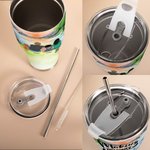 Personalizzato Making Memories One Campsite At A Time 30oz Curved Tumbler Anniversary Birthday Gift for Family