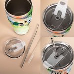 Gepersonaliseerde Life is Better Around The Campfire Sunrise Curved Tumbler Verjaardag Kerstcadeau voor echtpaar Familie