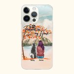 Henkilökohtainen Sinä ikuisesti sydämessäni Punainen Vaahteranlehti Puhelin tapauksessa syntymäpäivälahja koiran ystäville