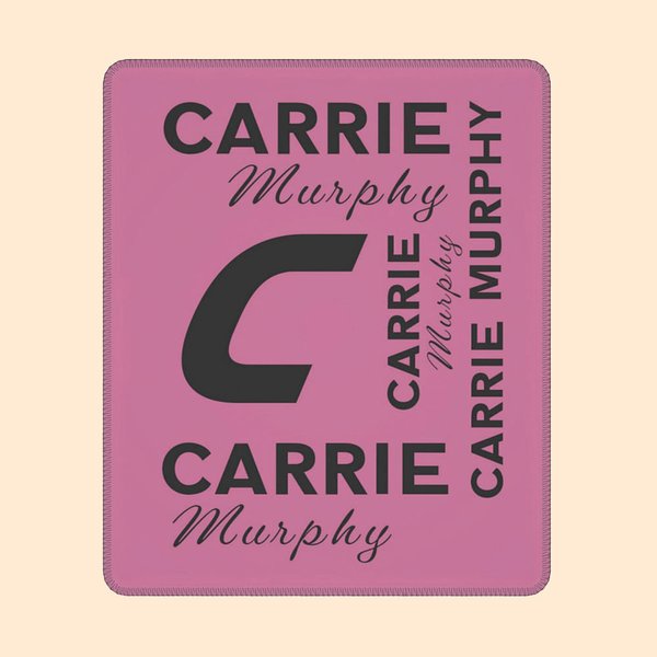 Personalised Name Mouse Pad Monogrammed Mousepad Office Decor Desk Accessory Birthday Gift for Coworker Friend Family