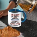 Taza de cerámica personalizada con frases graciosas para las mejores amigas Regalo de Navidad Cumpleaños Amistad para Hermanas Niñas
