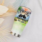 Gepersonaliseerde Camping Partners for Life 30oz gebogen Tumbler Kerstcadeau voor familie