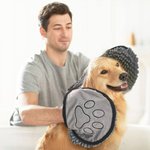 Gepersonaliseerde badhanddoek voor huisdieren met geborduurde naam en pootafdruk Microfiber superabsorberend geschenk voor huisdiereigenaar