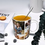 Personalized Photos Collage Ceramic Coffee Mug Birthday Anniversary Gift for Family Friend