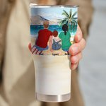 Henkilökohtainen Home Is Where We Park It 30oz Curved Tumbler Lahja perheelle Camping Lover