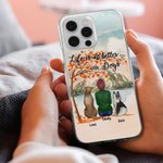 Funda de teléfono personalizada Life Is Better With Dogs con nombres Regalo de cumpleaños para los amantes de los perros