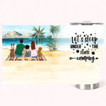 Personalized Let's Sleep Under The Stars Camping 30oz Curved Tumbler  for Family Camping Lover