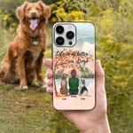 Funda de teléfono personalizada Life Is Better With Dogs con nombres Regalo de cumpleaños para los amantes de los perros