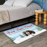 Alfombra de puerta personalizada Don't Let The Pets Out No Matter What They Tell You Christmas Gift Birthday Gift for Pet Lovers