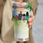 Personalizzato Making Memories One Campsite At A Time 30oz Curved Tumbler Anniversary Birthday Gift for Family