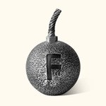 Personalized Vintage Engraved Initial Funny Bomb Paperweight Desk Accessory Home Work Office Decor Gift for Co-Worker Friend