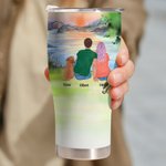 Personalized Home is Where We Park It 30oz Curved Tumbler Food Grade Stainless Steel Camping Gift for Family