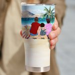 Henkilökohtainen elämä on parempaa nuotion ympärillä 30oz kaareva Tumbler vuosipäivä syntymäpäivä lahja