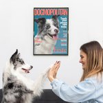 Personalised Pet Portrait Magazine Cover Indoor Decoration Birthday Christmas Thanksgiving Gift for Pet Lovers