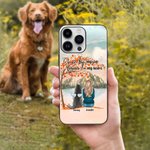 Personalized Once By My Side Forever In My Heart Red Maple Leaf Phone Case Birthday Gift for Dog Lovers
