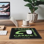 Musmatta med personligt namn Musmatta med monogram Kontorsinredning Skrivbordstillbehör Födelsedagspresent för medarbetare Vän Familj