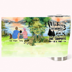 Personalizzato Making Memories One Campsite At A Time 30oz Curved Tumbler Anniversary Birthday Gift for Family