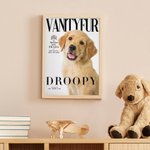 Personalised Pet Portrait Magazine Cover Indoor Decoration Birthday Christmas Thanksgiving Gift for Pet Lovers