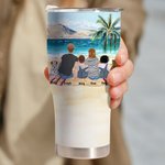 Personalized Let's Sleep Under The Stars Camping 30oz Curved Tumbler  for Family Camping Lover