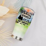 Personalizzato Making Memories One Campsite At A Time 30oz Curved Tumbler Anniversary Birthday Gift for Family