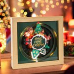 Personalised Believe In The Magic of Christmas Santa Claus Rotating Music Box with Light Christmas Decoration Gift for Kid