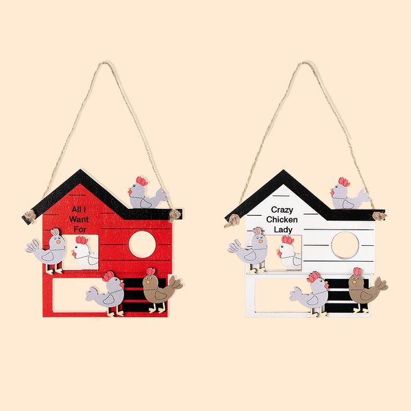 Chicken Coop Farmhouse Christmas Ornament