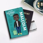 Personalised Collect Moments Not Things Stylish and Compact Passport Cover with Name Travel Trip Accessory Birthday Christmas Gift for Friends Family