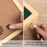 Personalised Believe In The Magic of Christmas Santa Claus Rotating Music Box with Light Christmas Decoration Gift for Kid