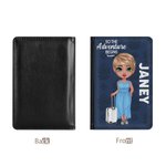 Personalised So The Adventure Begins Compact and Portable Passport Cover with Name Travel Trip Accessory Birthday Christmas Gift for Friends Family