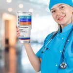 Personalised 30oz Food Grade Stainless Steel Nurse Tumbler Nurse Week Doctor Day Gift for Medical Staff