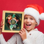 Personalised Believe In The Magic of Christmas Santa Claus Rotating Music Box with Light Christmas Decoration Gift for Kid