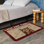 Felpudo personalizado Keep Door Closed Regalo de Navidad Regalo de cumpleaños para los amantes de las mascotas