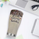 Personalizzato Just A Girl Who Loves Books 30oz Curved Tumbler Regalo di Natale di lettura per le donne amanti del libro