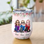 Personalizzato Best Friends Forever Never Apart Soul Sister Wine Tumbler Regalo di Natale con effetto isolante
