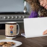 Tasse en céramique personnalisée Just One More Chapter blanc et couleur à l'intérieur Cadeau d'anniversaire pour lectrice Amoureuse des livres