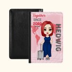 Gepersonaliseerde kleurrijke speciale paspoorthoes met naam Reis Reisaccessoire Verjaardag Kerstcadeau voor vrienden familie