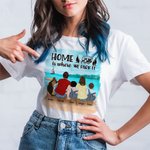 Personalised Home Is Where We Park It Adult Kid T-shirt Christmas Gift Birthday Anniversary Gift for Family Kid