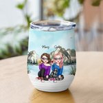 Personalisierte Sie sind meine Person Bestie See trinken Wein Tumbler Freundschaft Geschenk mit Isolierung Wirkung