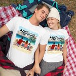 Personalisierte Let Us Go Camping Erwachsenen-T-Shirt und Kind T-shirt Geburtstag Jahrestag Geschenk für Familie Kinder