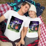 Personalisierte Nacht Camping Partner für das Leben Erwachsenen-T-Shirt und Kinder-T-Shirt Weihnachtsgeschenk Geburtstag Geschenk Jahrestag Geschenk f