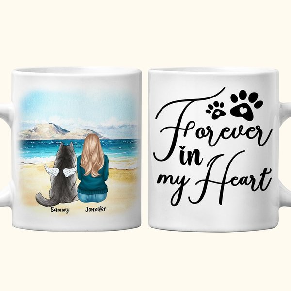 Forever in My Heart Ceramic Mug with Name Gift